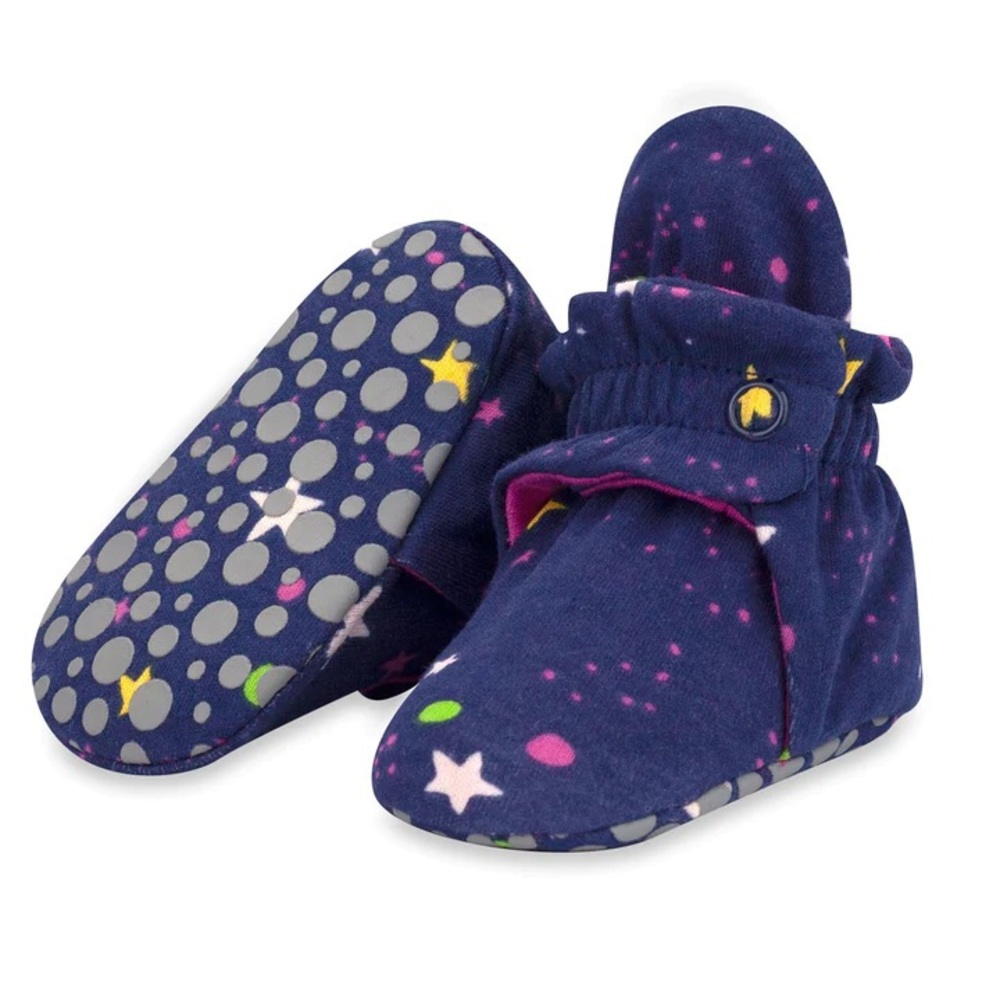 Zutano Cotton Galaxy Gripper Bootie